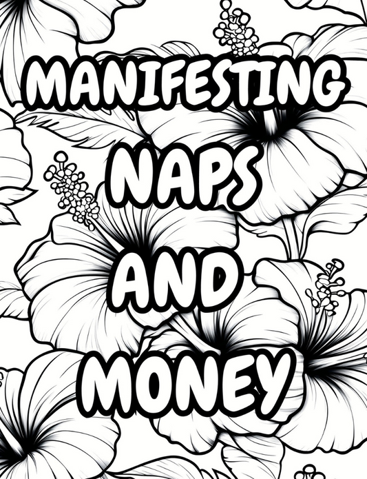 Manifesting Naps and Money – Canvas Wall Art